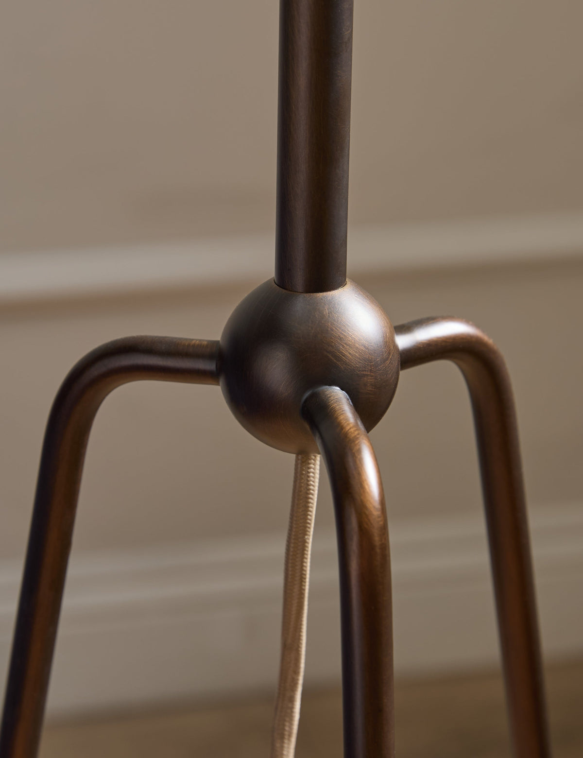 Francis Floor Lamp aged brass finish product view 4