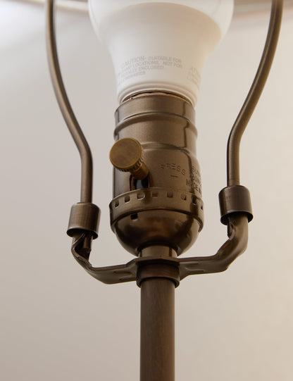 Francis Floor Lamp aged brass finish product view 5