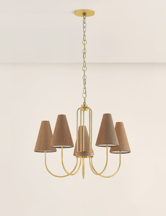 Hachette Chandelier dining room light front view