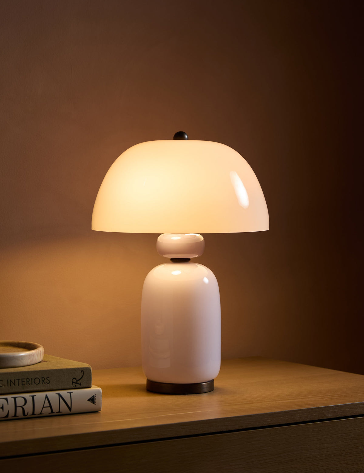 Hedley Table Lamp lavender finish product view 3