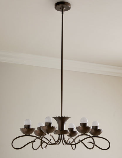 Houghton Chandelier burnished brass finish product view 2