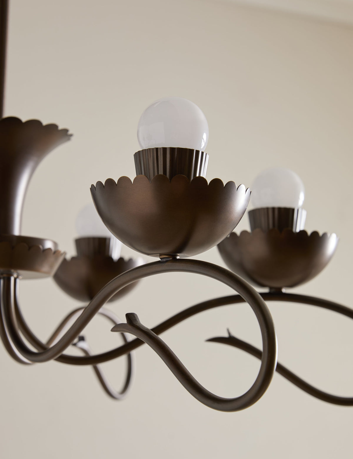 Houghton Chandelier burnished brass finish product view 4