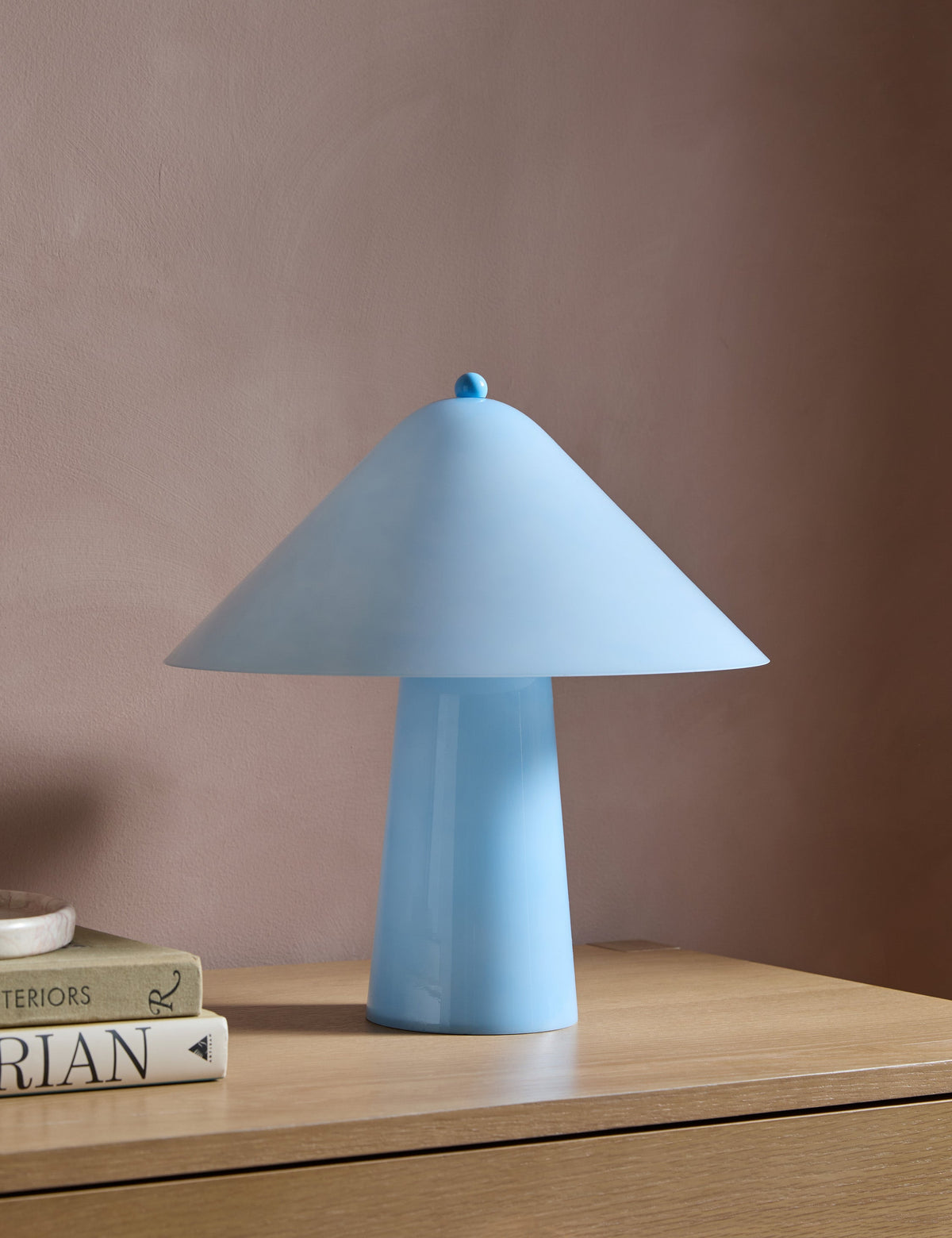 Ingleman Table Lamp sky blue finish product view 2