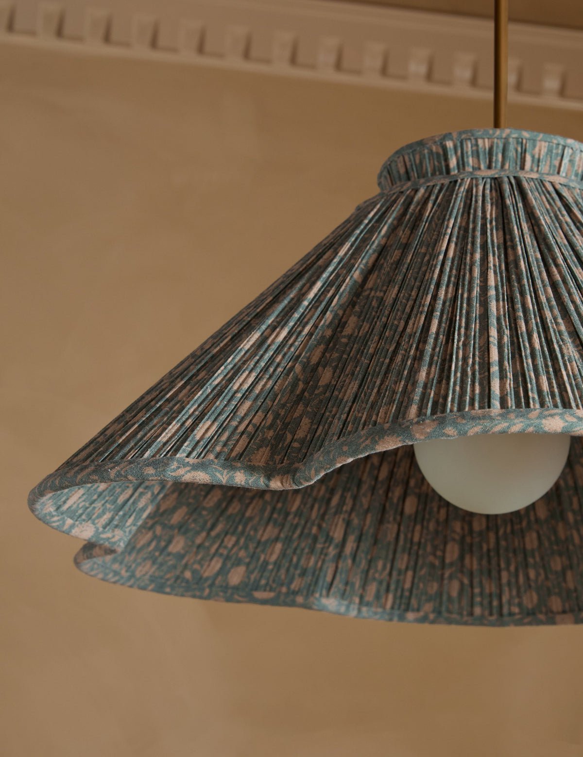 Jordan Pendant Light fransen and antique brass finish product view 8