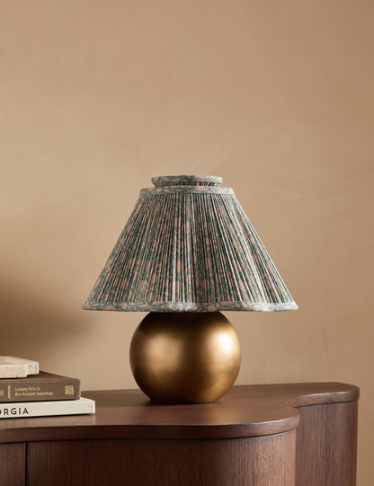 Jordan Table Lamp fransen and antique brass finish product view 6
