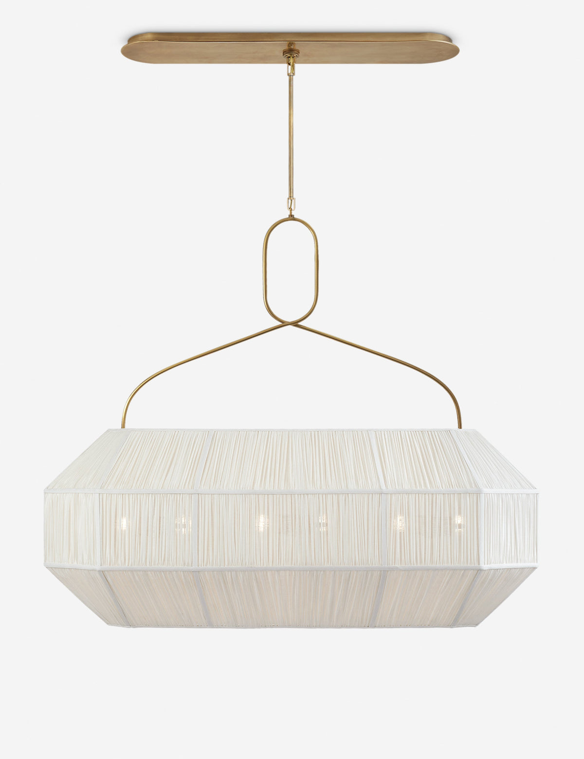 Forza Linear Pendant Light kitchen island light front view