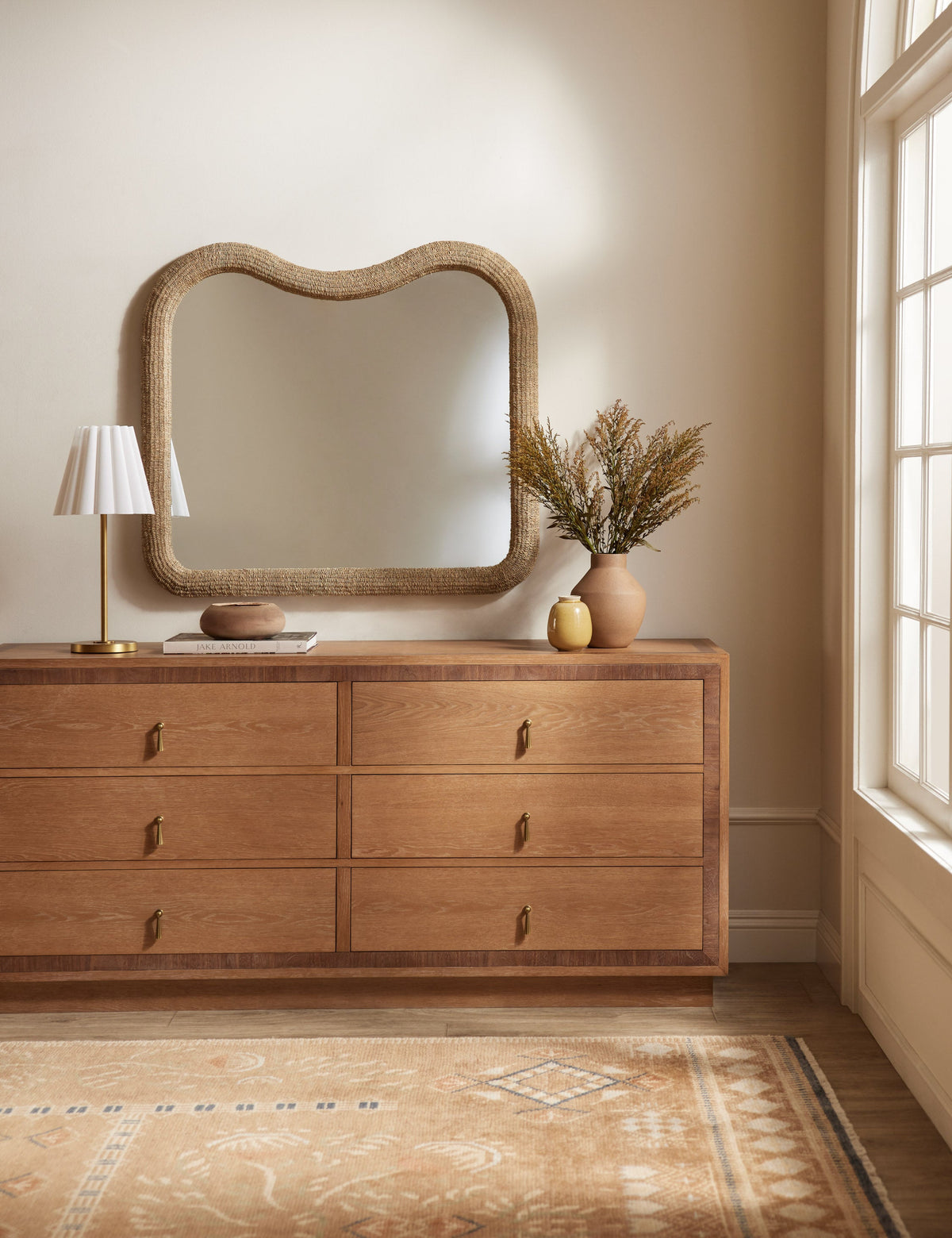 Matthews Table Lamp styled in a room