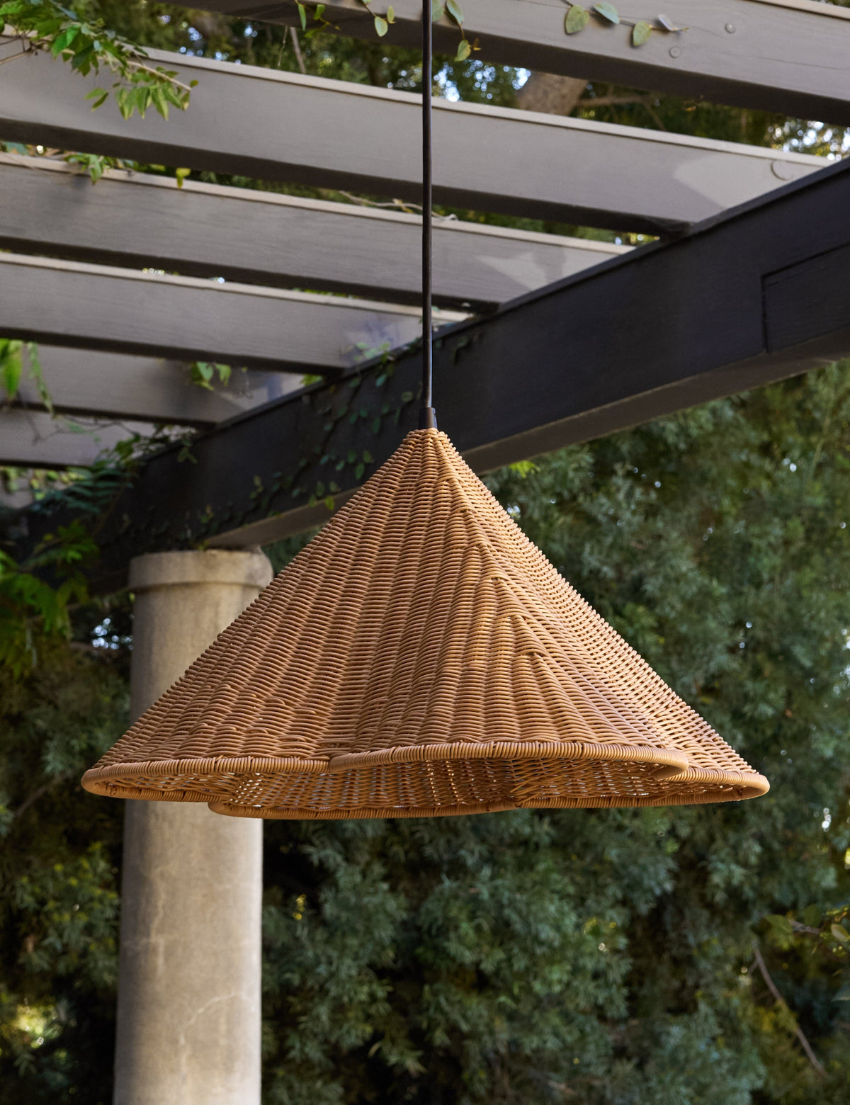 Kalani Outdoor Pendant Light natural finish product view 2