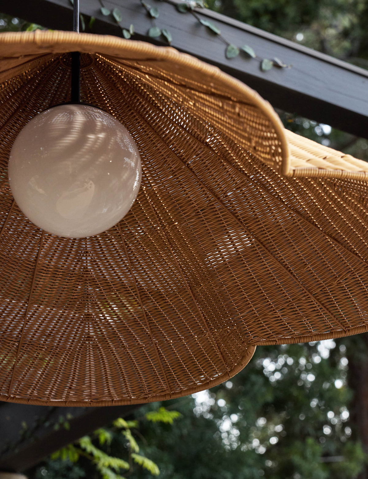 Kalani Outdoor Pendant Light natural finish product view 10