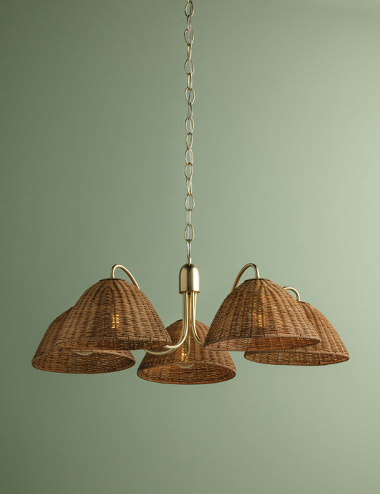 Parnay Chandelier dining room light front view