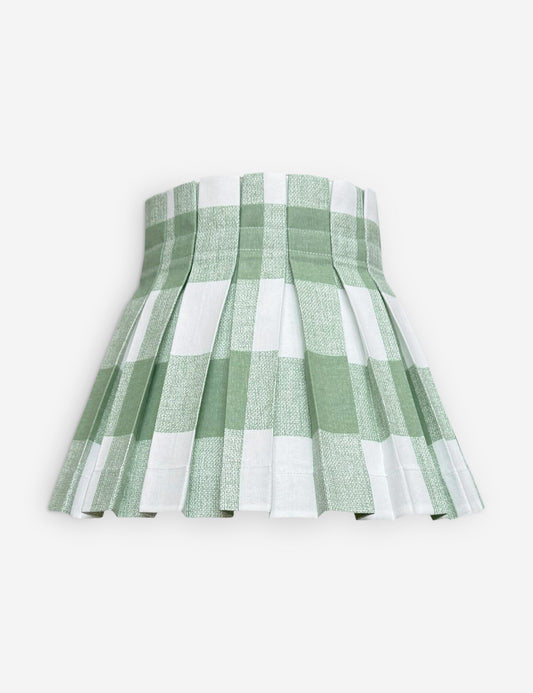 Plaid Classic Box Pleat Lampshade product view 2