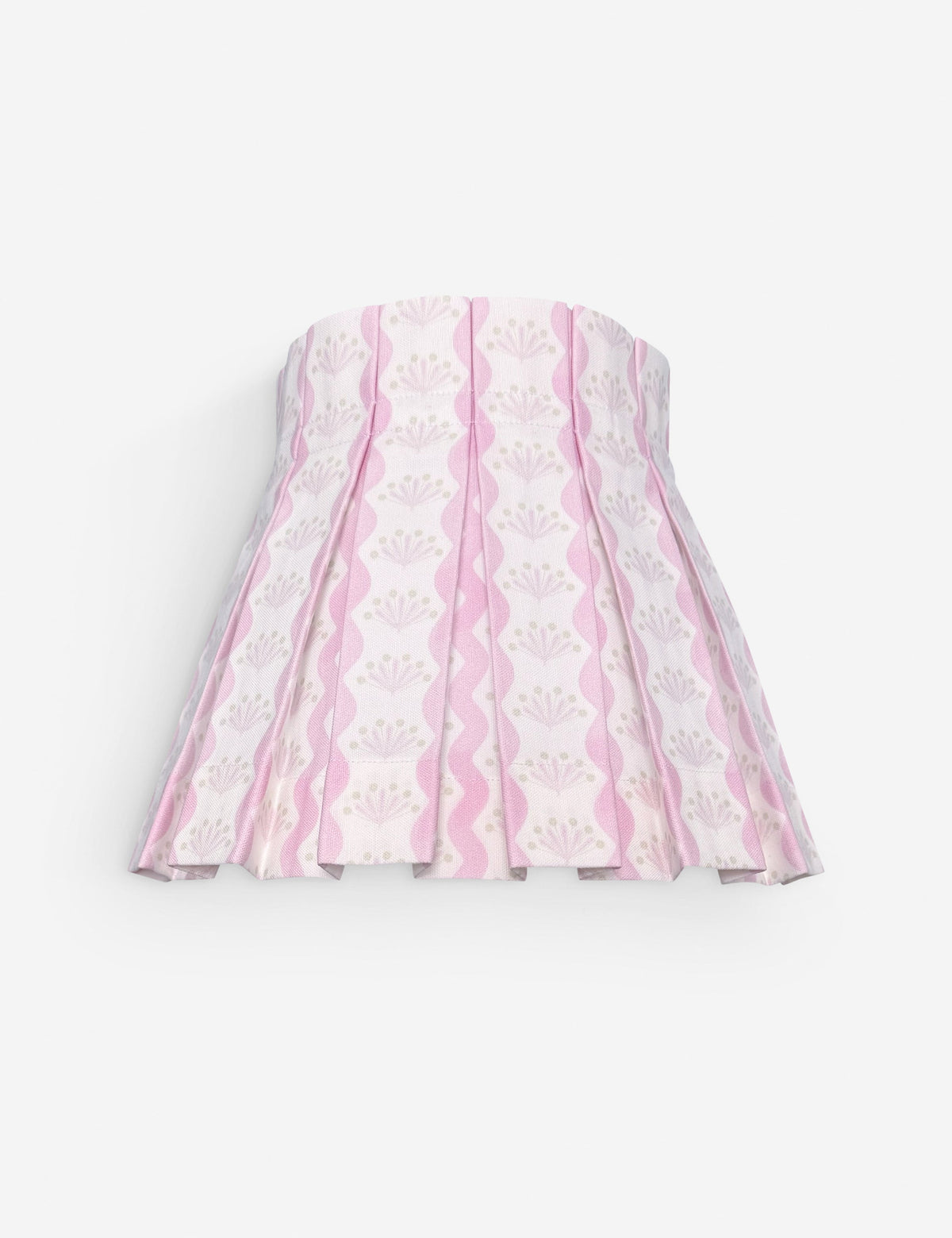 Baby Riviera Classic Box Pleat Lampshade bedside lamp front view