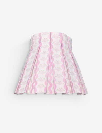 Baby Riviera Classic Box Pleat Lampshade bedside lamp front view