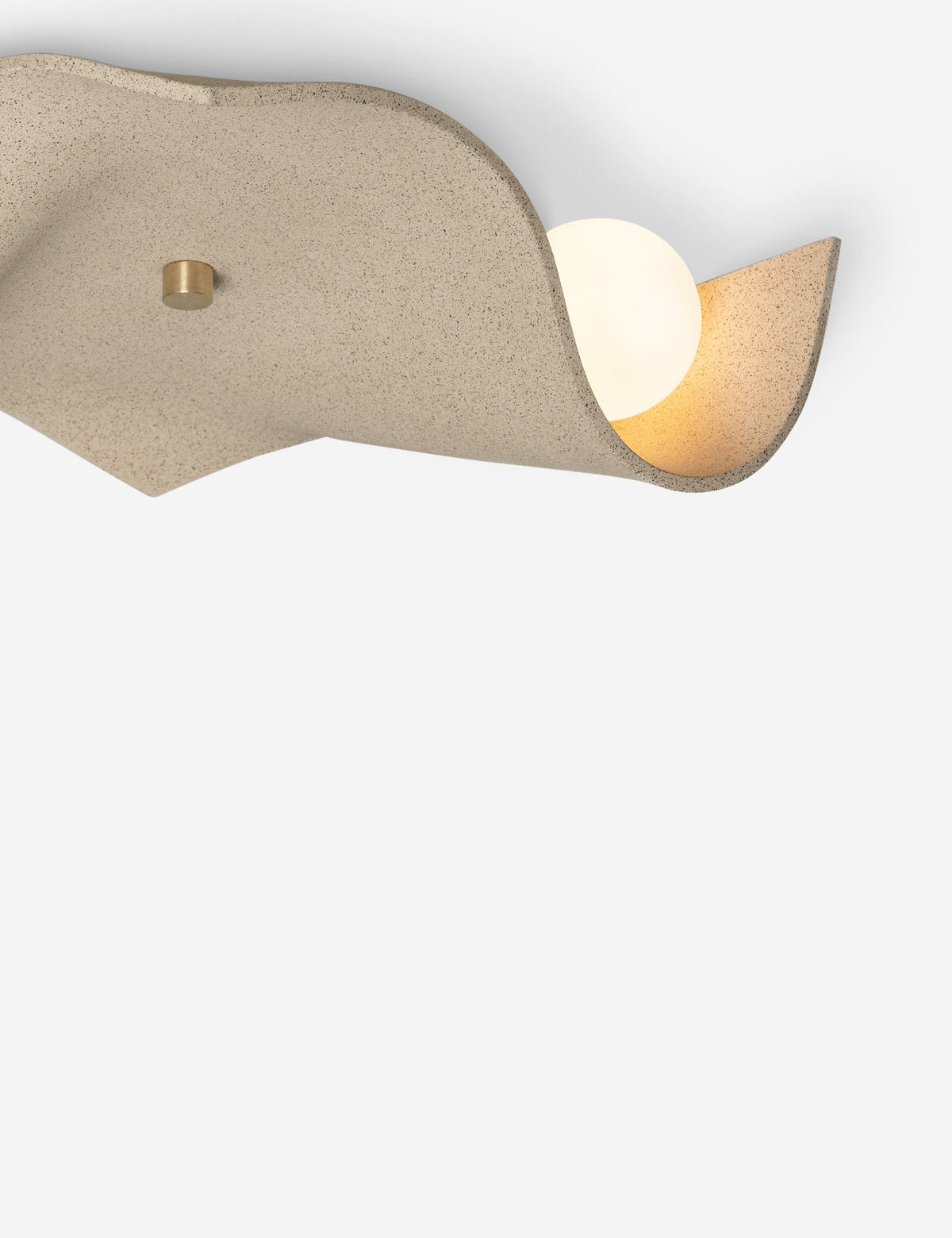 Shan Flush Mount Light sand finish product view 4