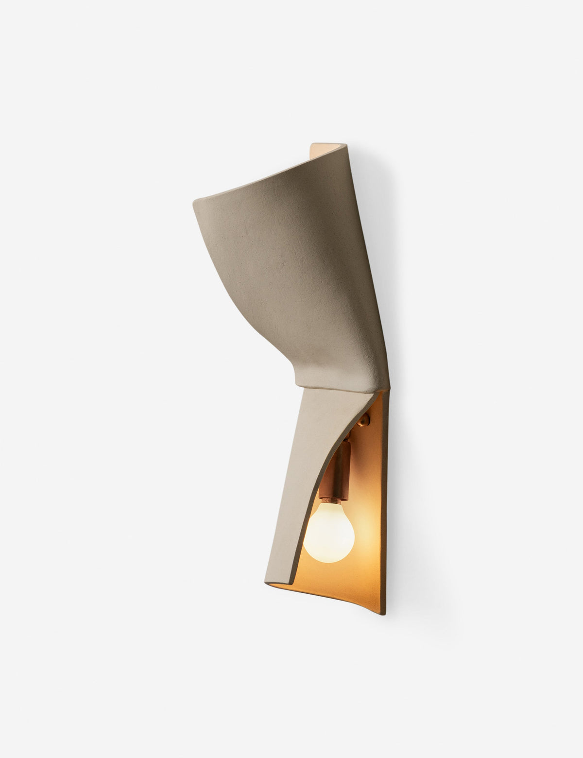 Shai Double Sconce bone finish product view 11