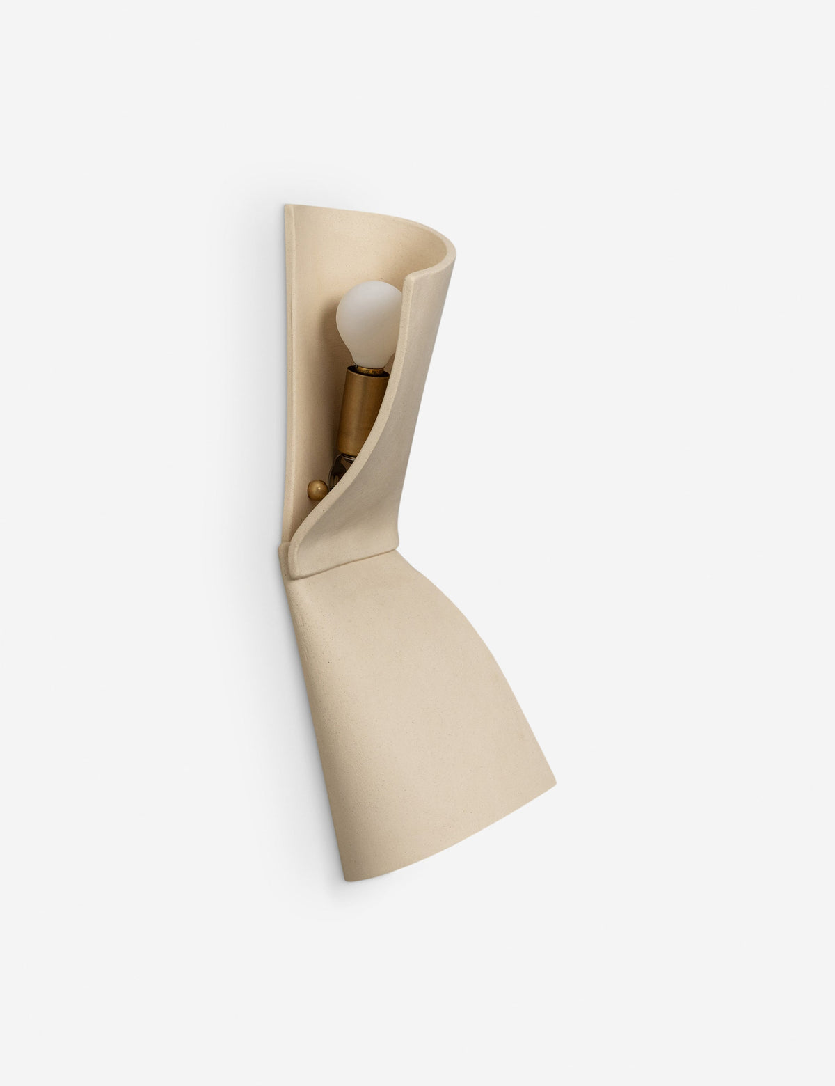 Shai Double Sconce bone finish product view 8