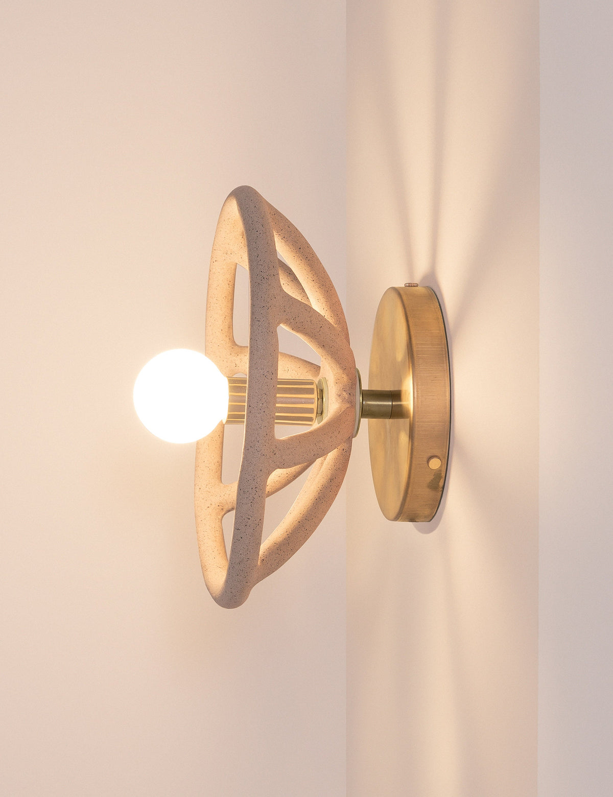 Prong Sconce sand finish product view 4