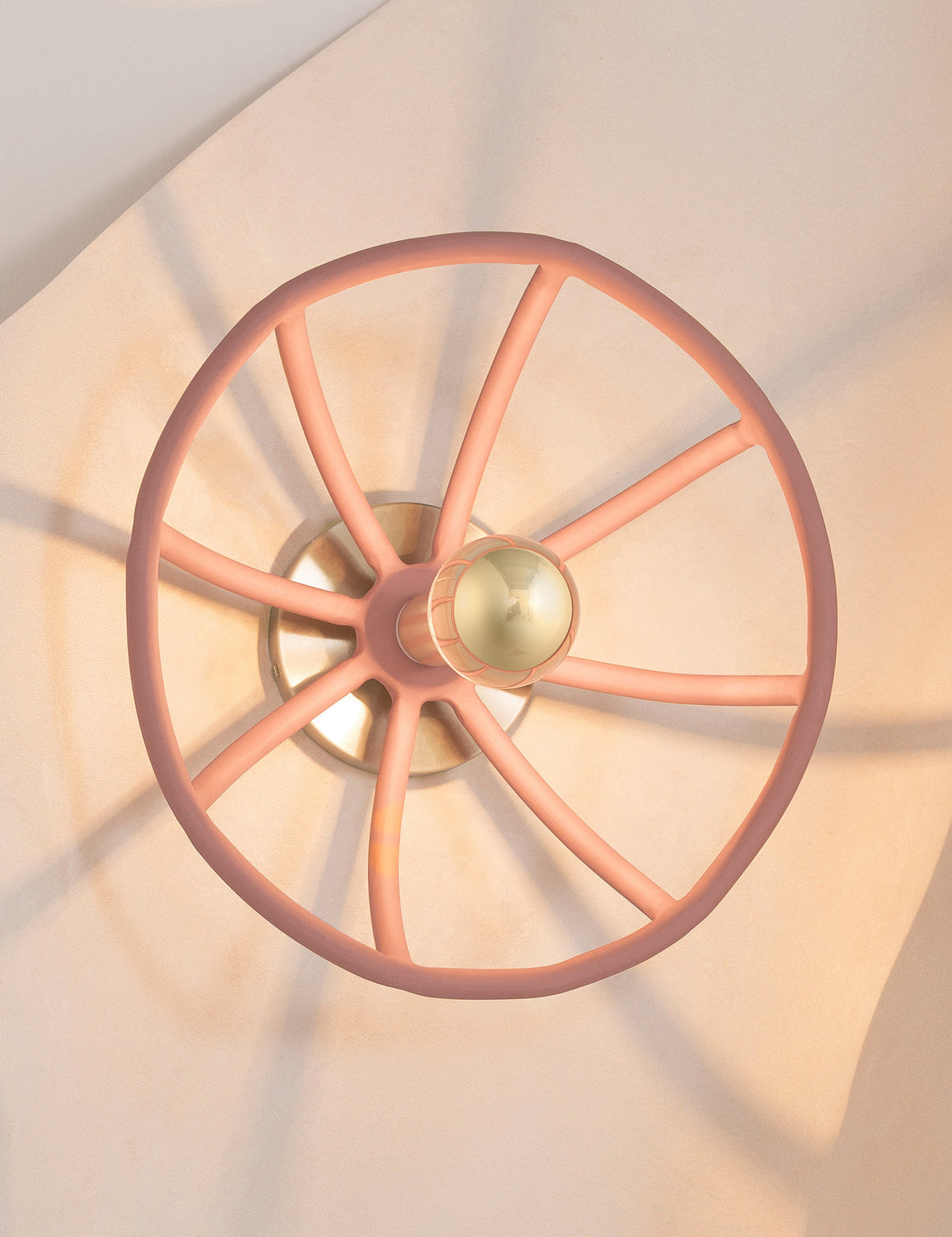 Prong Sconce bedroom wall light front view