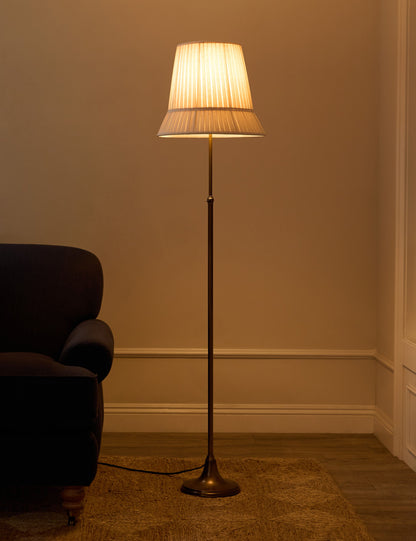 Lily Adjustable Floor Lamp aged brass finish product view 3