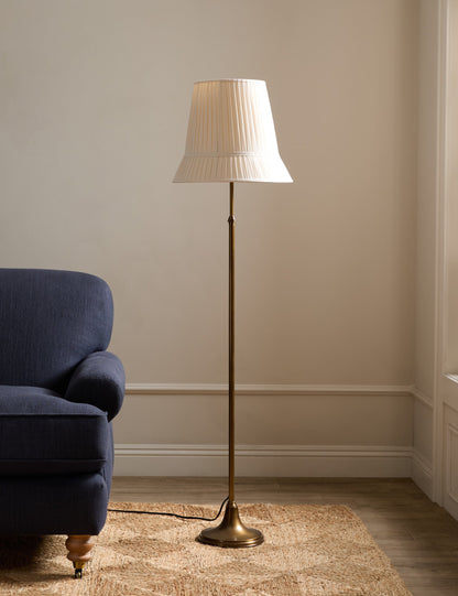 Lily Adjustable Floor Lamp aged brass finish product view 2