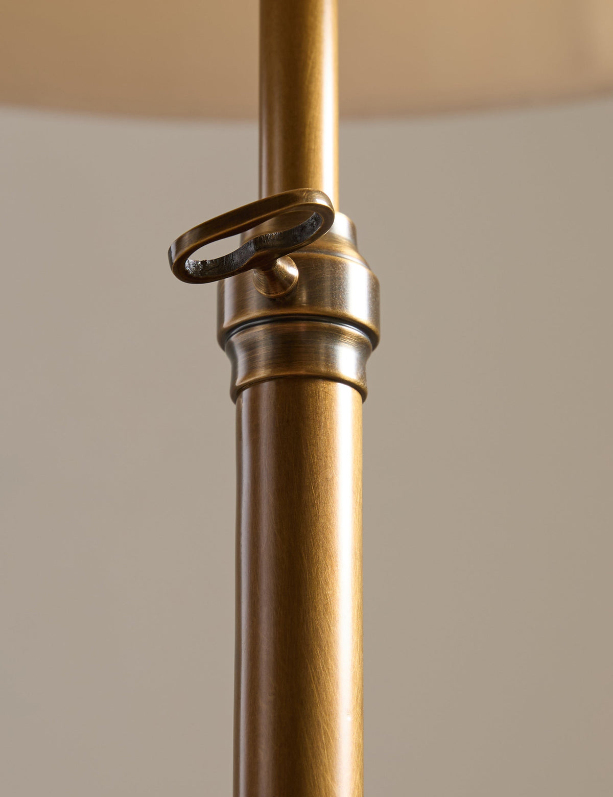 Lily Adjustable Floor Lamp aged brass finish product view 5