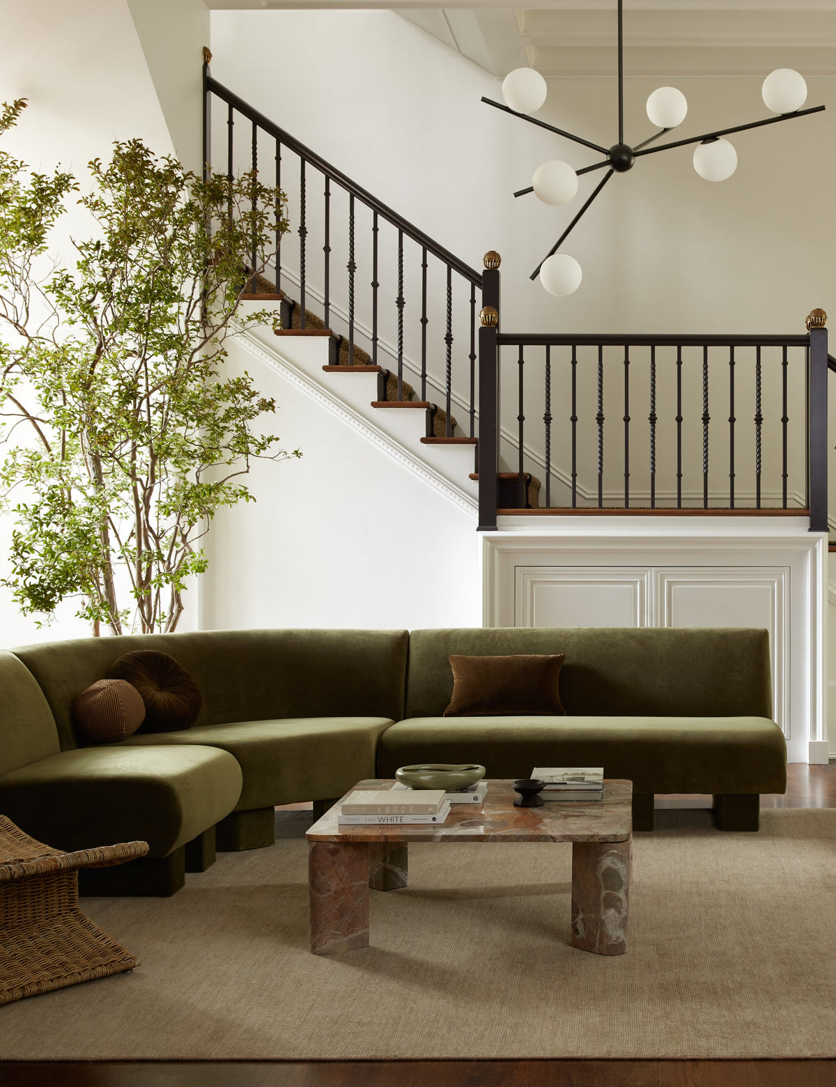 Alfaro Chandelier styled in a room