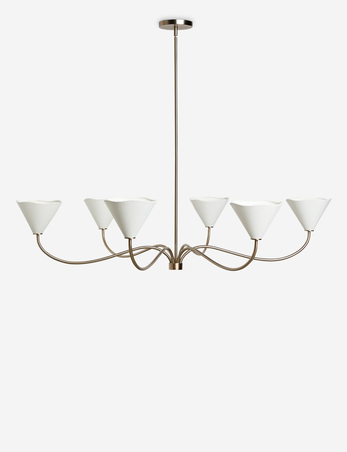 Loana Chandelier satin brass finish product view 2