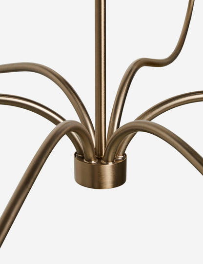 Loana Chandelier satin brass finish product view 7
