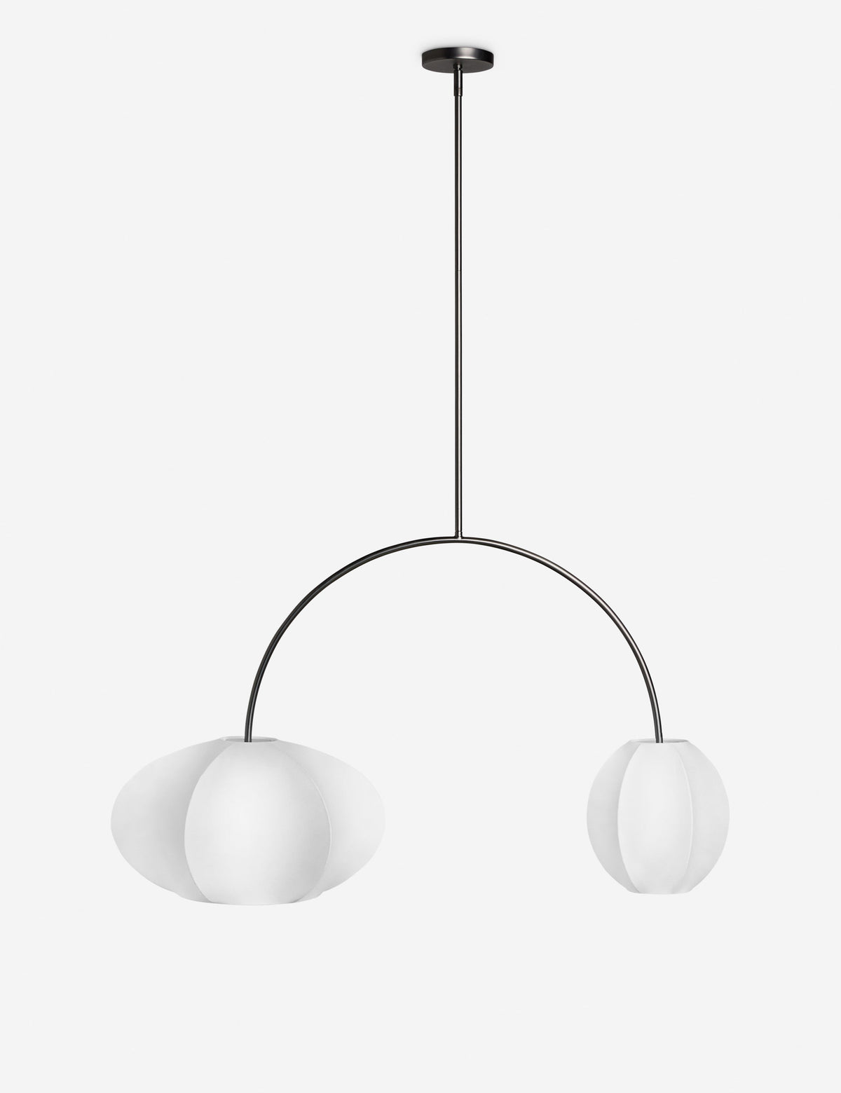 Luneth Linear Chandelier dark pewter finish product view 2