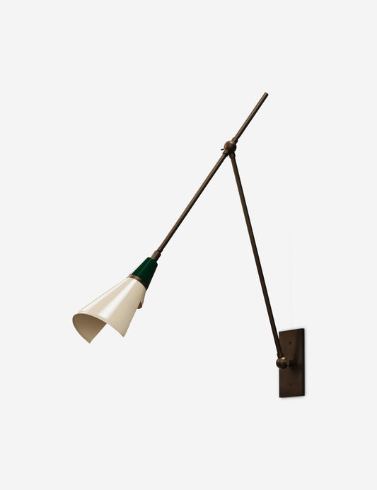 Magari Task Sconce bedroom wall light front view