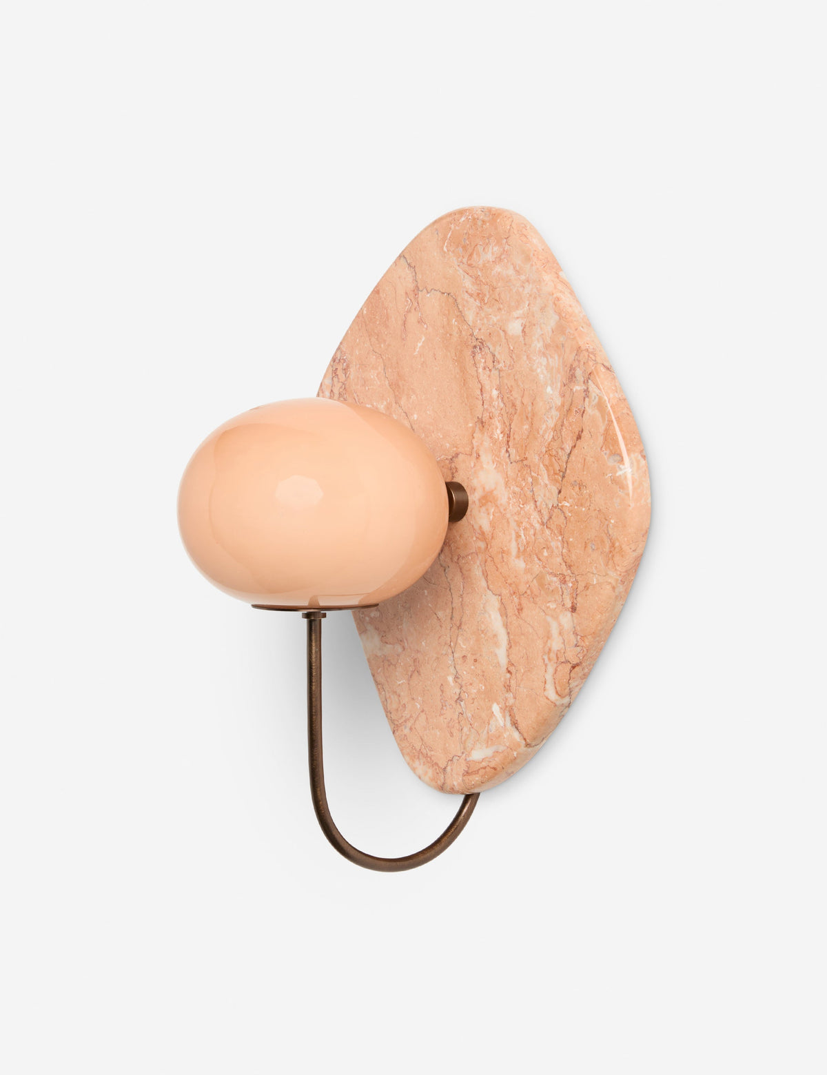 Memphis Marble Sconce pink finish product view 8