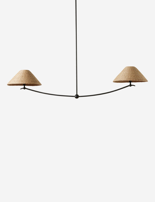 Mansel Linear Pendant kitchen island light front view