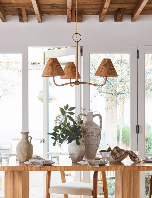 Besson Chandelier dining room light front view