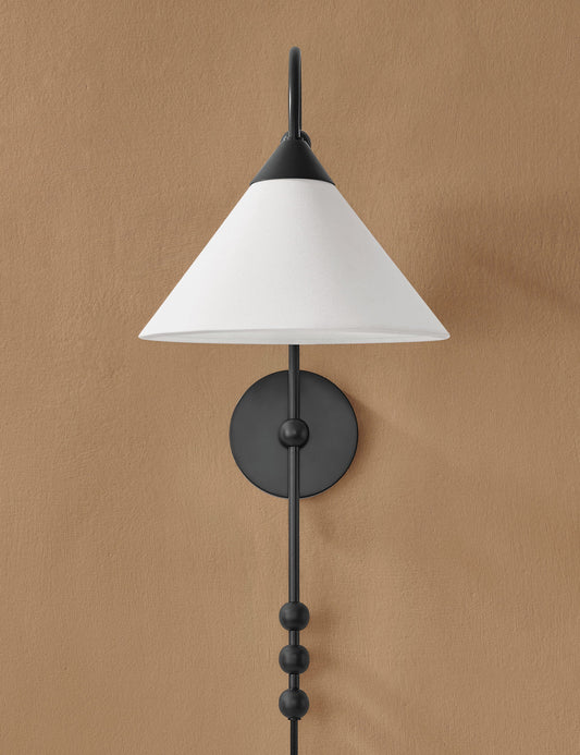Talise Plug-In Sconce bedroom wall light front view