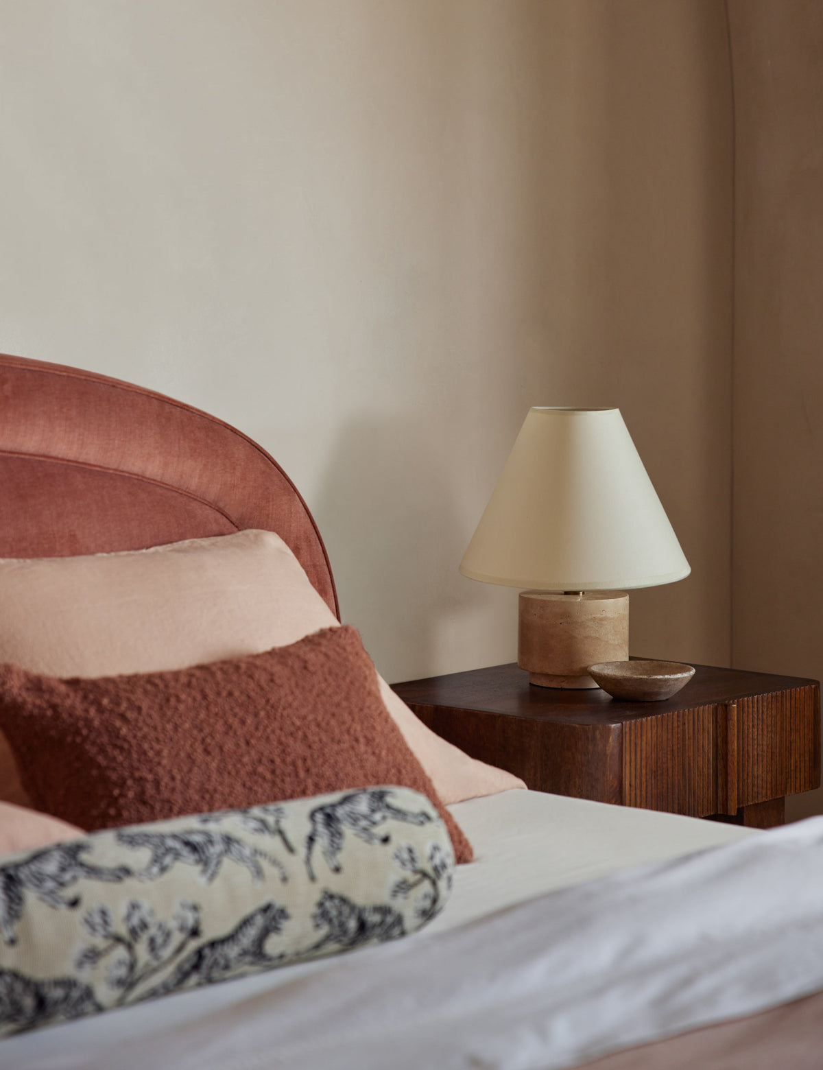 Bronte Table Lamp bedside lamp in a styled room