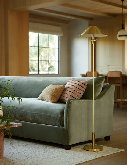 Trina Floor Lamp styled in a room
