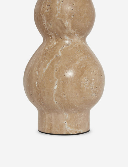 Seine Table Lamp travertine finish product view 8