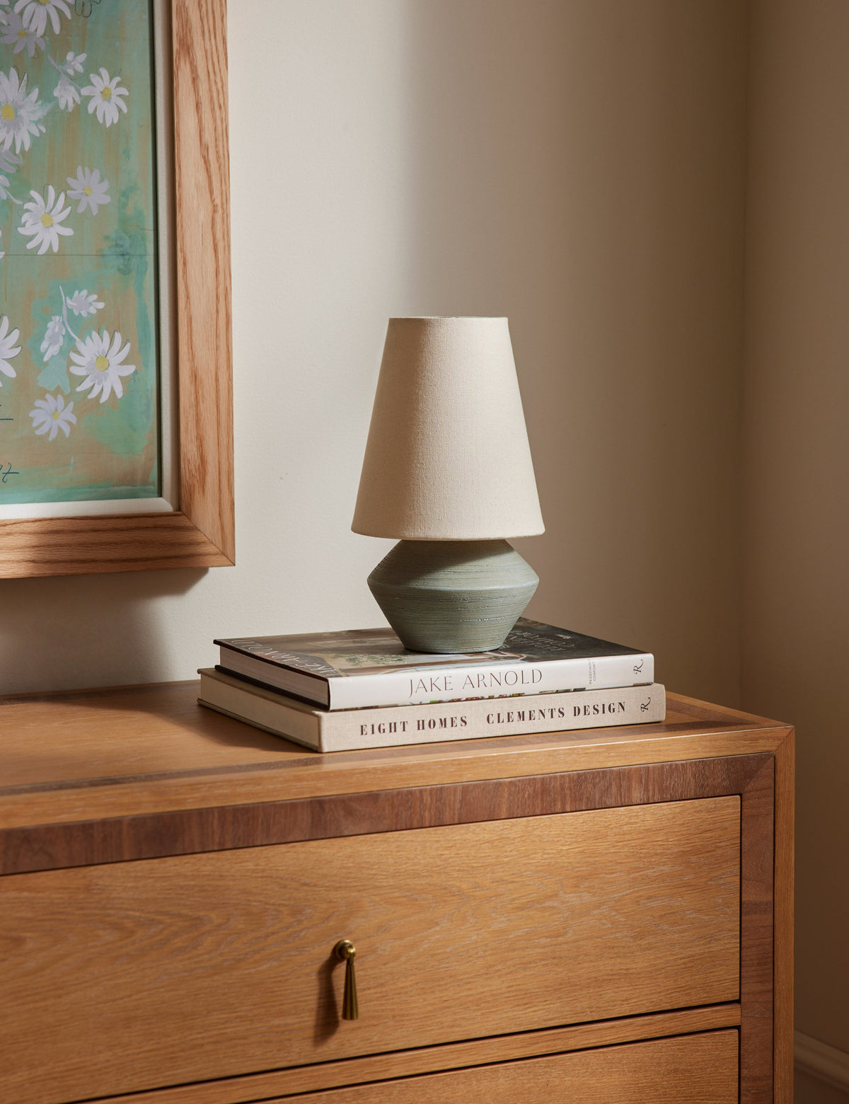 Seri Table Lamp styled in a room