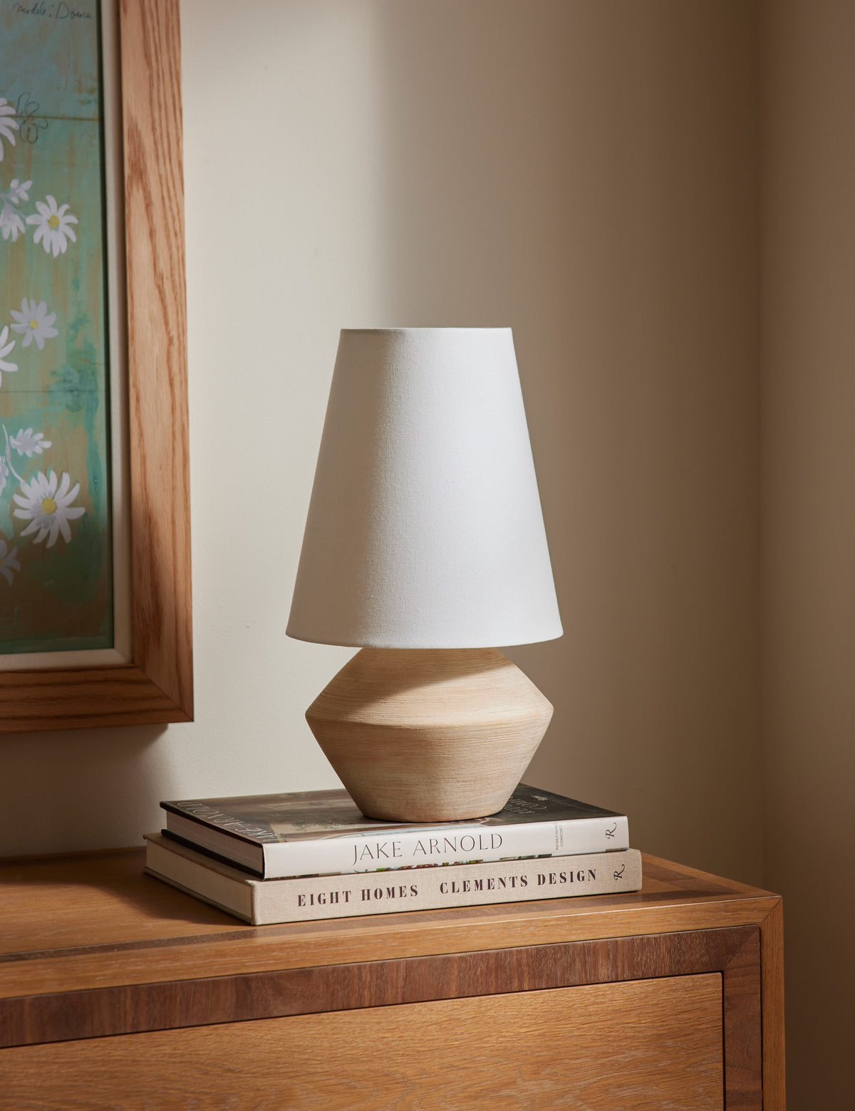 Seri Table Lamp styled in a room