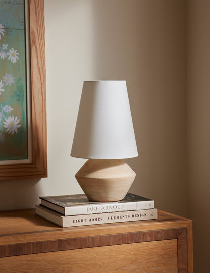 Seri Table Lamp styled in a room