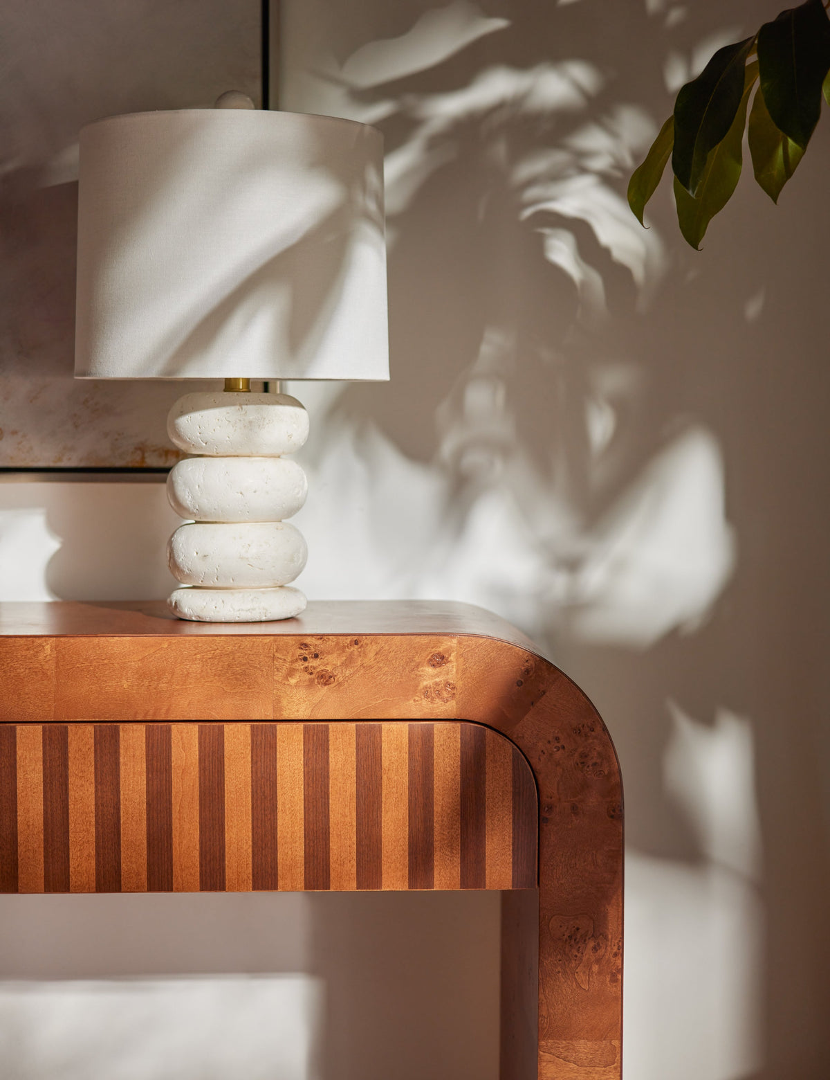 Abigail Table Lamp styled in a room