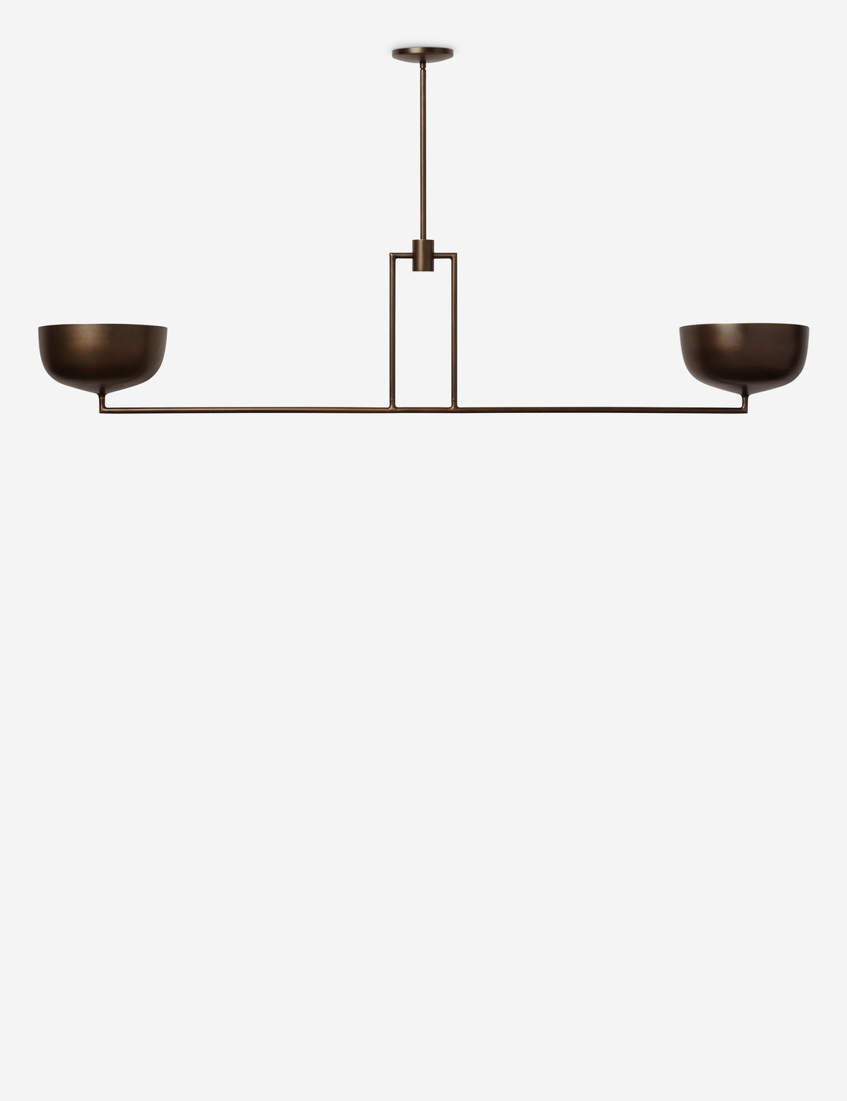 Talley Linear Chandelier burnished brass finish product view 7