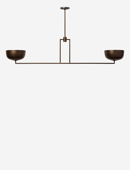 Talley Linear Chandelier burnished brass finish product view 7