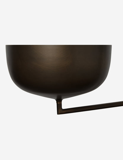 Talley Linear Chandelier burnished brass finish product view 8