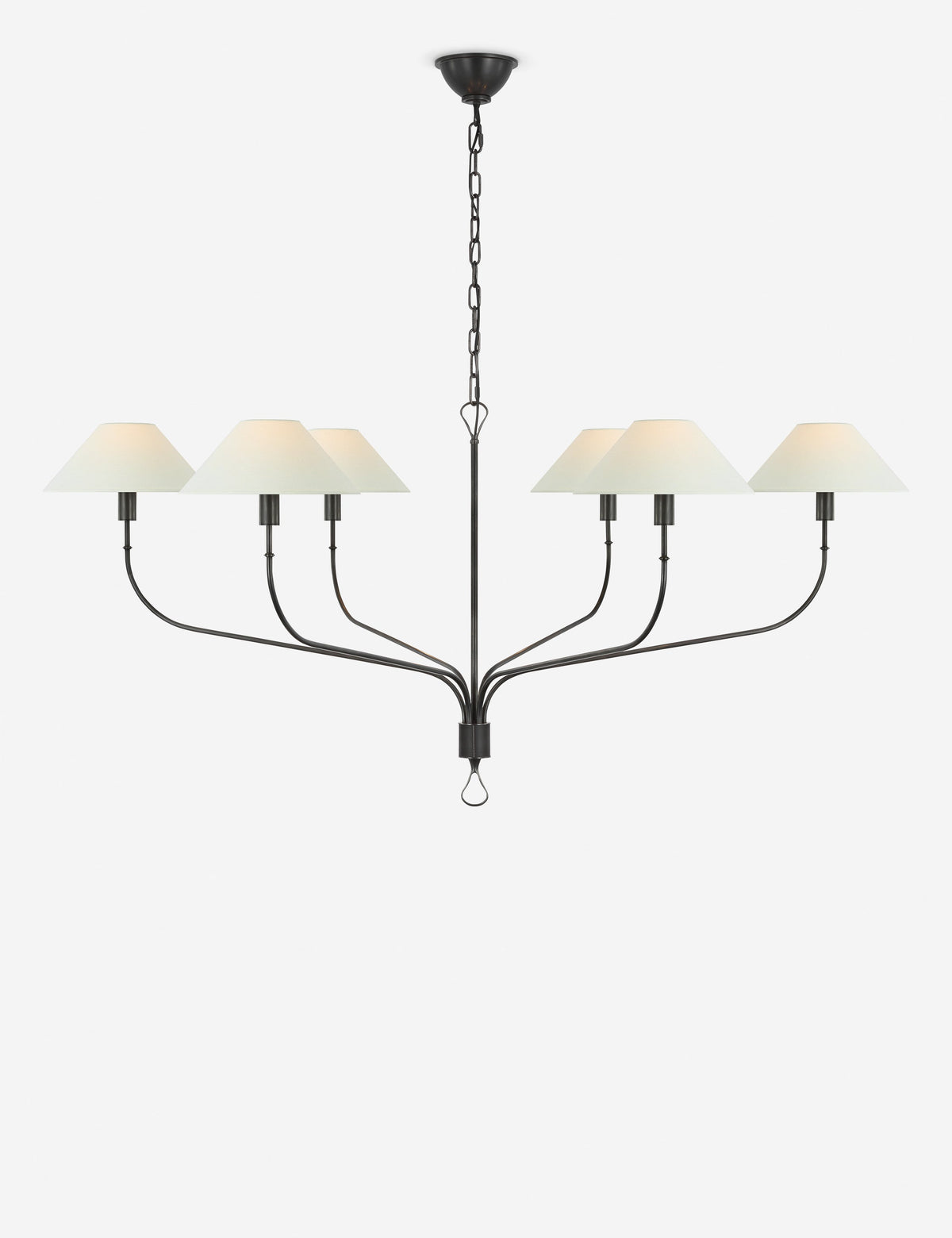 Griffin Chandelier dining room light front view