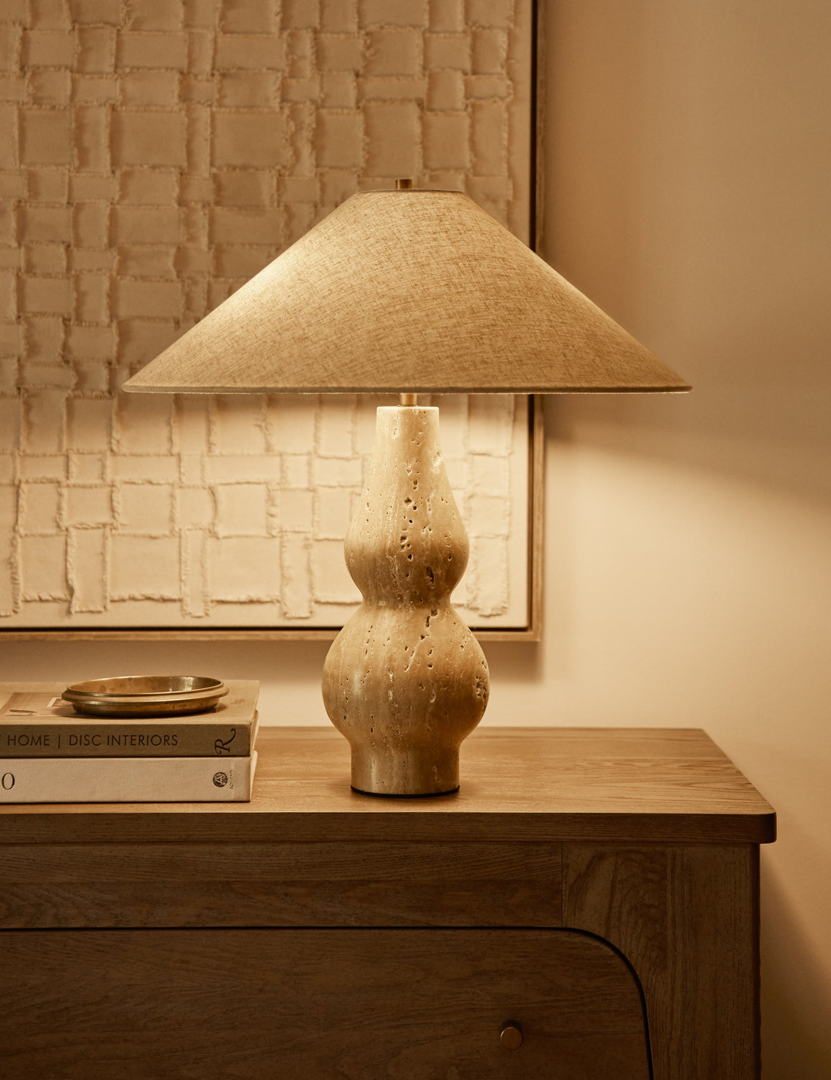 Seine Table Lamp styled in a room