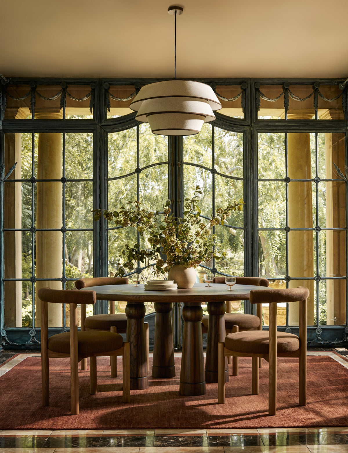 Pittman Pendant Light kitchen island light in a styled room