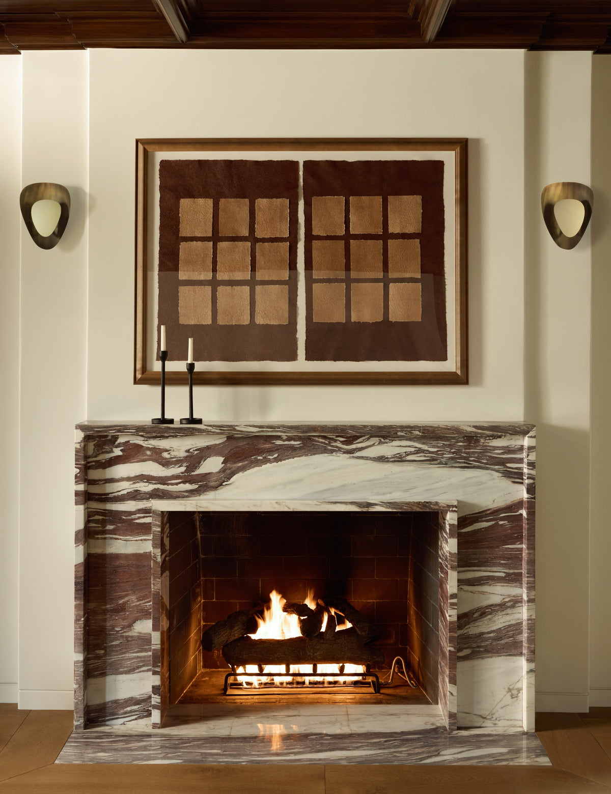 Brevin Sconce styled in a room
