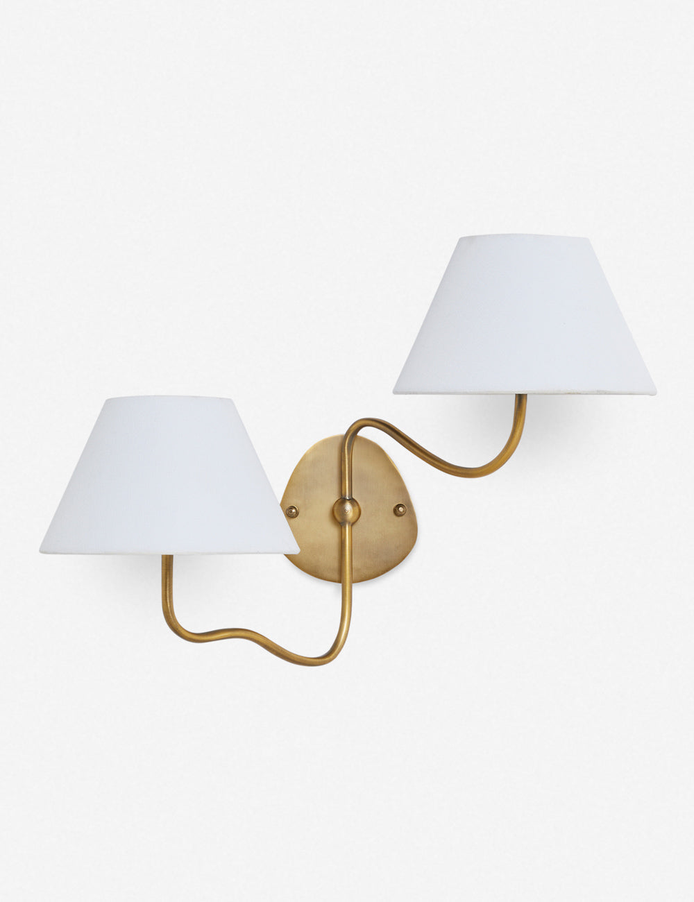 Magdalene Double Sconce bedroom wall light front view