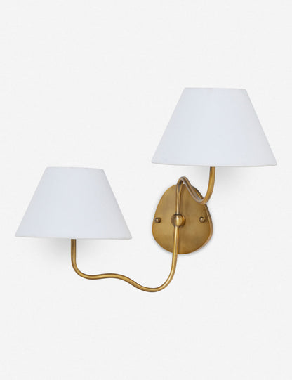 Magdalene Double Sconce white finish product view 3